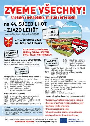 Lhota pod Libčany zve na 44. setkání Lhot a Lehôt i na evropský program pro malé obce 1